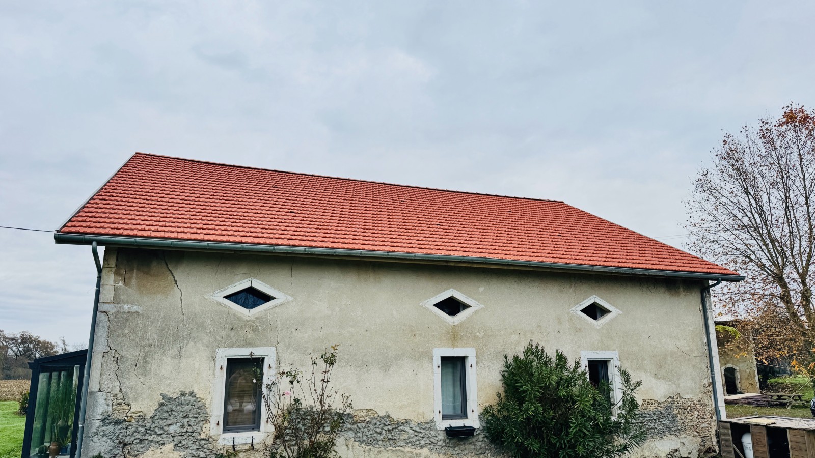 Restauration d'une charpente sur une maison de maitre d'une Airiale à Clermont (40180)
